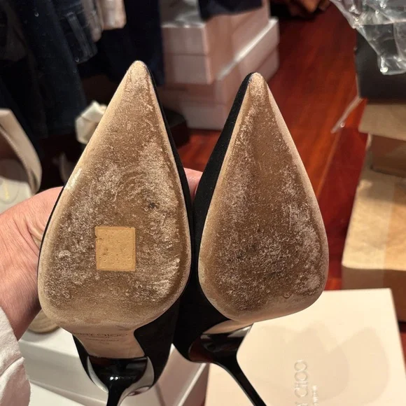 Jimmy Choo Elegant Black Stiletto Heels - Picture 6 of 9